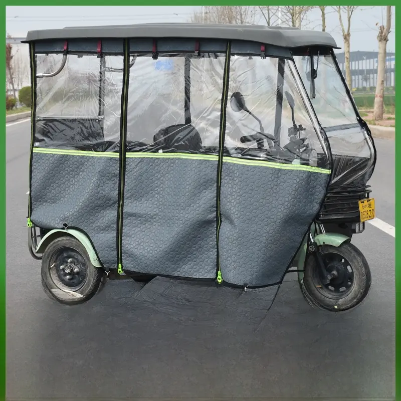 Thiened Stainl Steel  Tricycle Bus elter Transparent Rainproof Sunproof Tent Outdoor Cam Travel Protection
