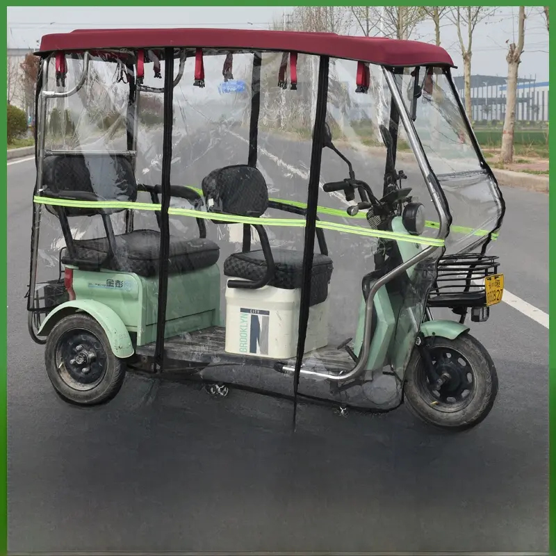 Thiened Stainl Steel  Tricycle Bus elter Transparent Rainproof Sunproof Tent Outdoor Cam Travel Protection