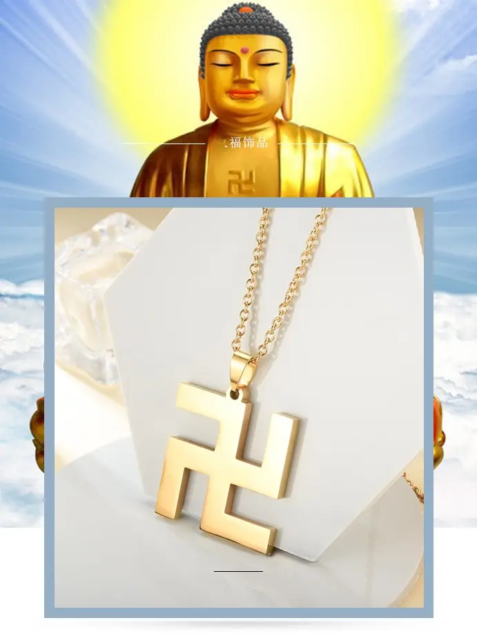 Titanium Steel Faion Nelace Men's Women's Good Lu Character Pendant Collarbone Chain Vintage Sle Fre out