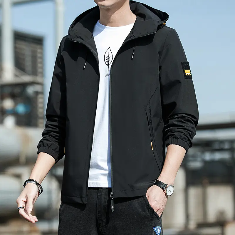 Men's Jacket Waterproof and Windproof Spring and Autumn Bomber Casual Jacket Men's Loose Clothing Top Men 5XL