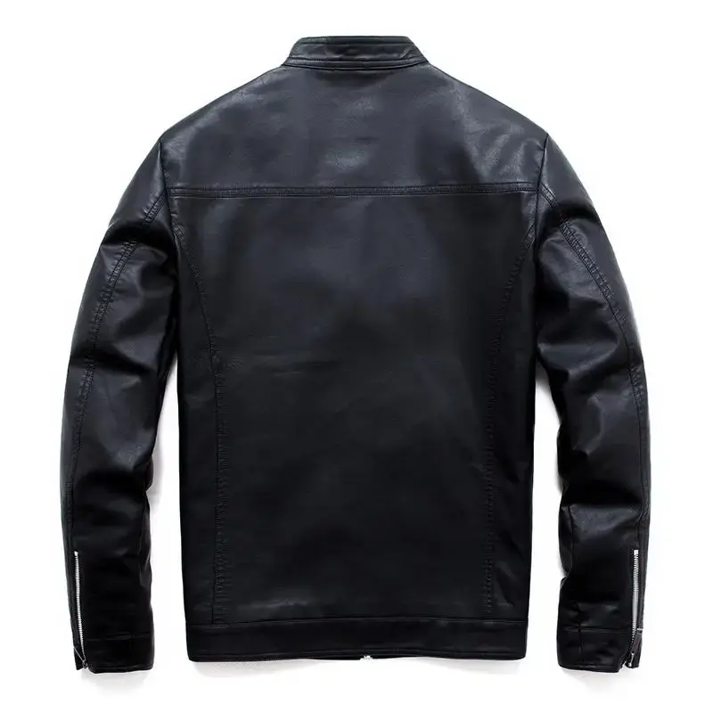 Men Faux Leather Jacket Motorcycle Men's Jackets Black Jaqueta De Couro Masculina Outwear Male Pu Leather Mens Coats Brand