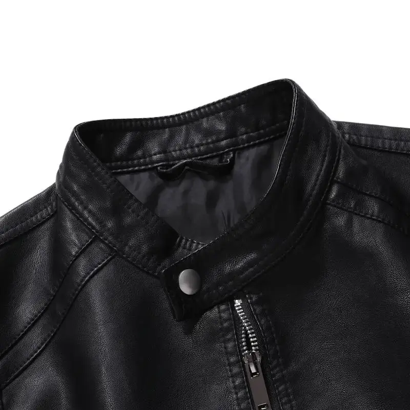 Men Faux Leather Jacket Motorcycle Men's Jackets Black Jaqueta De Couro Masculina Outwear Male Pu Leather Mens Coats Brand