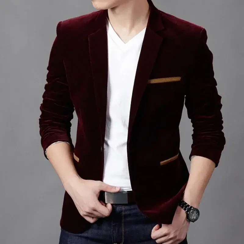 Luxury Men Blazer New 2024 Spring Fashion Brand High Quality Classic Busines Coat Slim Fit Men Suit Terno Masculino Blazers Men