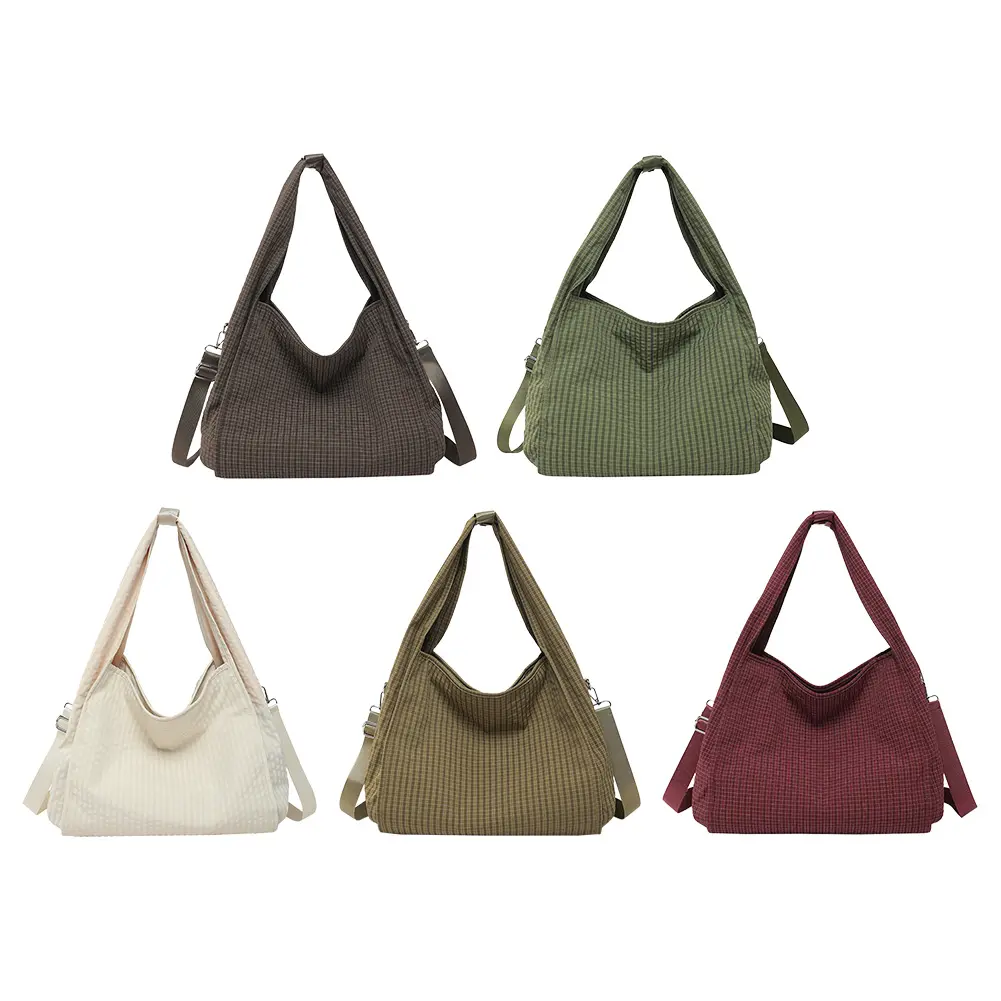 Women Stylish Crossbody Bag Large Capacity Casual Messenger Bag Adjustable Strap Simple Satchel Bag Zipper Closure Chic Hobo Bag