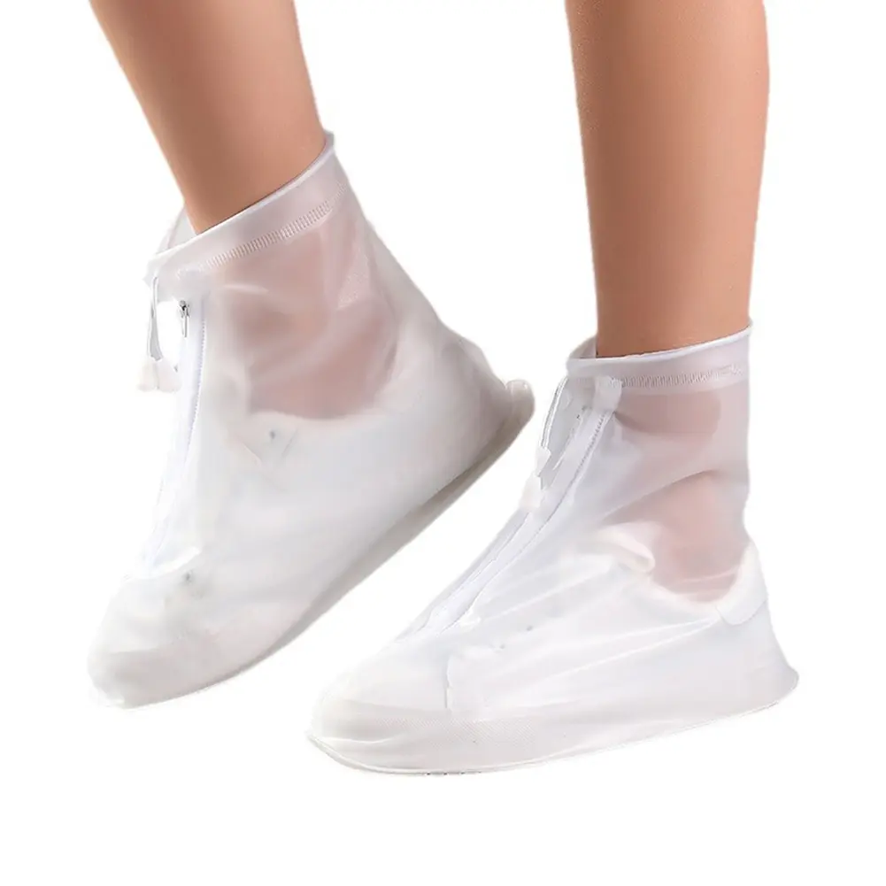 5 Pair Water Resistant Overshoes Non Slip Rain Shoe Cover Adjustable Shoe Protectors Covers Drawstring for Men Women Kids