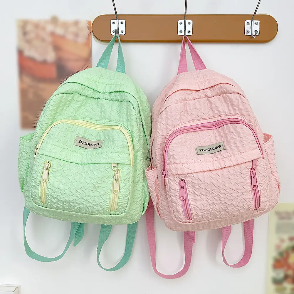 Stadium Handbag Solid Color Nylon School Handbag Multi-Pocket Folds Lightweight Scratch Resistant Adjustable Holiday Gifts