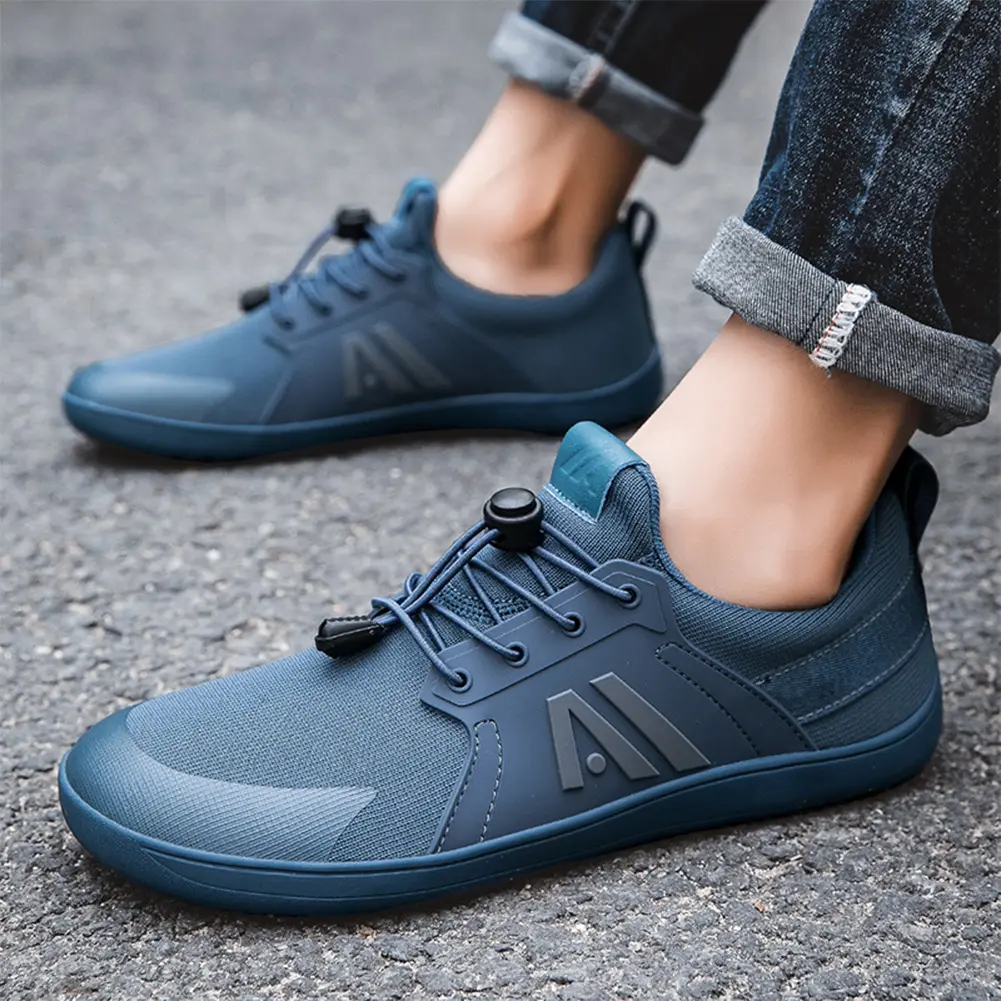 Men's Minimalist Shoes Running Sneakers with Wide Toe Box Hike Footwear Trail-Running Shoes for Hiking Outdoor Workout Training