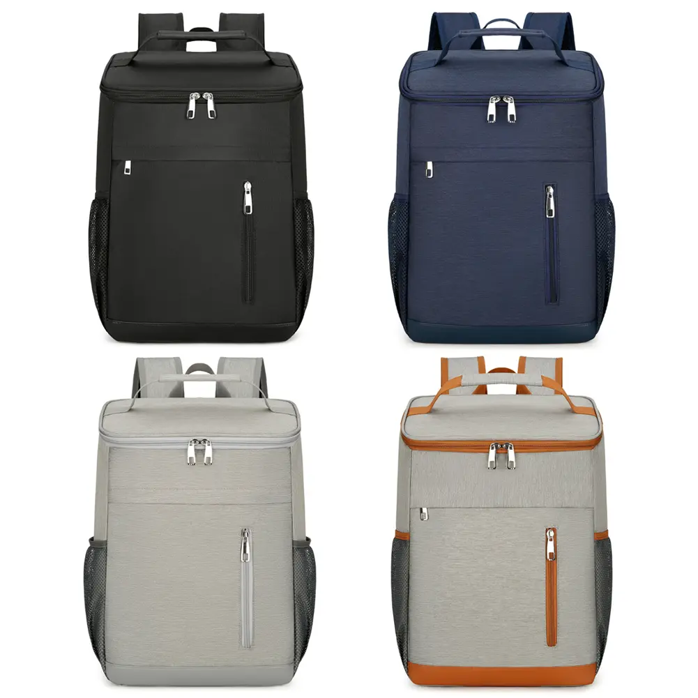 Oxford Cloth Insulated Backpack Large Capacity Cooler Backpack Portable Lunch Bag Outdoor Camping Hiking Picnics Bag