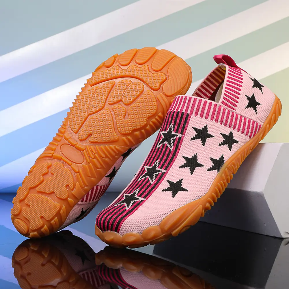 Knitted Loafers Comfortable Minimalist Walking Shoes Non Slip Barefoot Water Shoes Breathable for Outdoor Sports