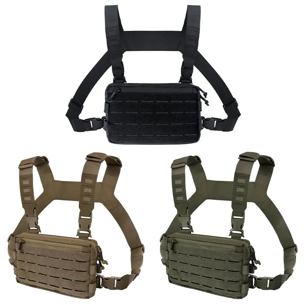 Outdoor Sports Chest Bag Large Capacity Cycling Chest Bag Multifunctional Vest Chest Bag Travel Commute Sports Backpack