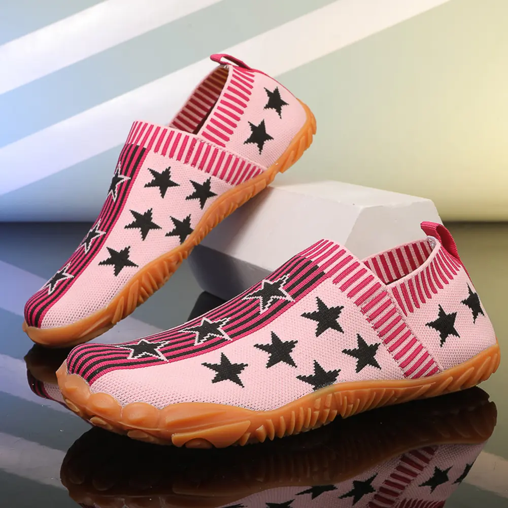 Knitted Loafers Comfortable Minimalist Walking Shoes Non Slip Barefoot Water Shoes Breathable for Outdoor Sports