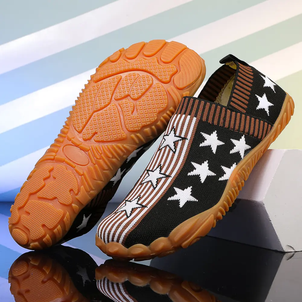 Knitted Loafers Comfortable Minimalist Walking Shoes Non Slip Barefoot Water Shoes Breathable for Outdoor Sports