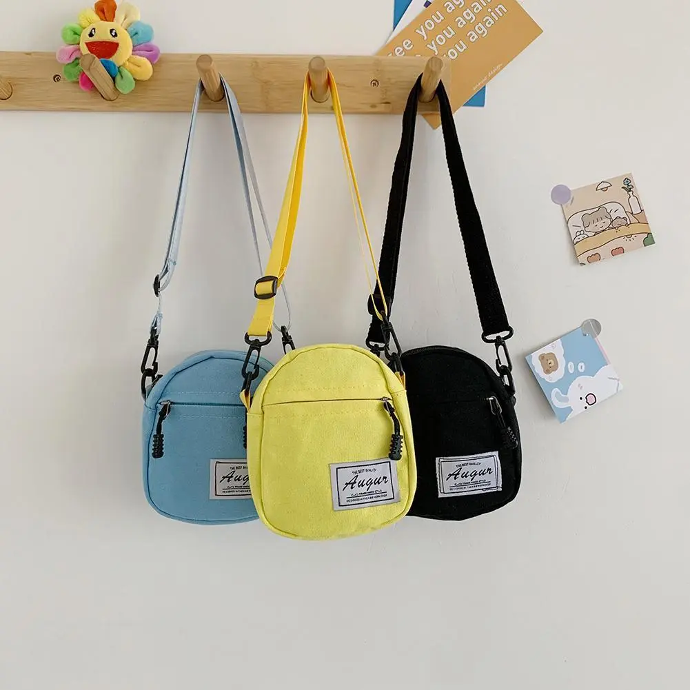 Women Casual Canvas Patchwork Mini Shoulder Messenger Bag Fashion Ladies Wallet