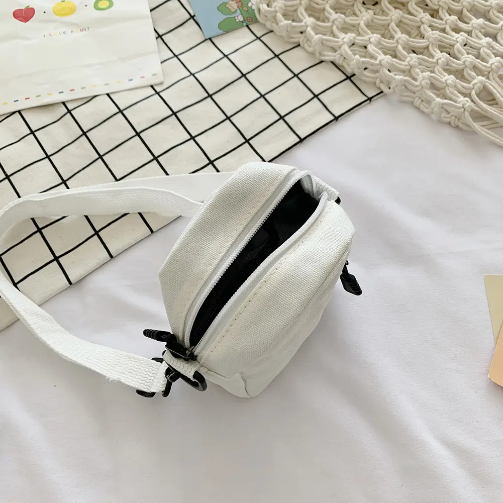 Women Casual Canvas Patchwork Mini Shoulder Messenger Bag Fashion Ladies Wallet