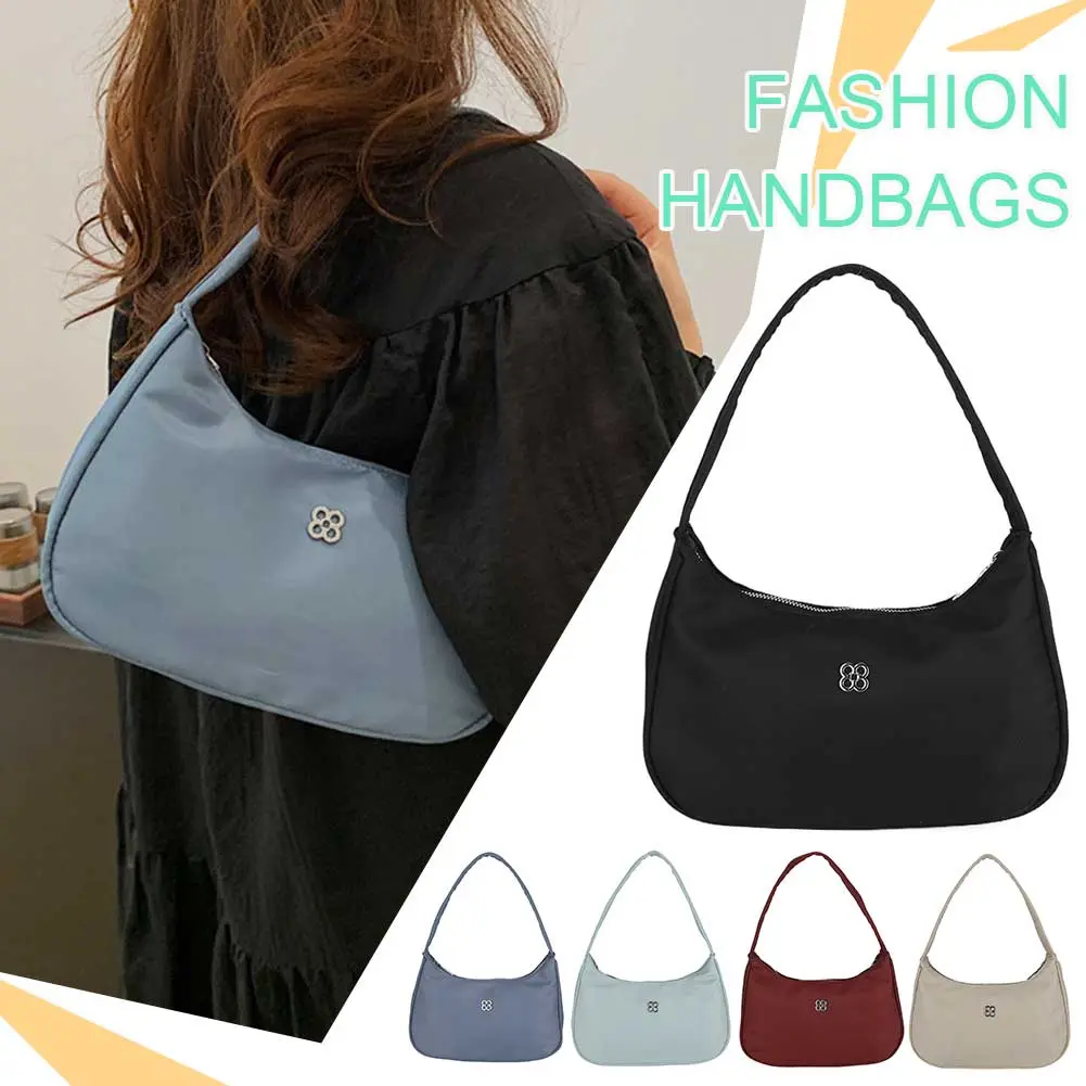 Women Stylish Armpit Bag Solid Color Simple Underarm Bag Fashion Shoulder Bag Elegant Shoulder Purse Party Vacation Bag