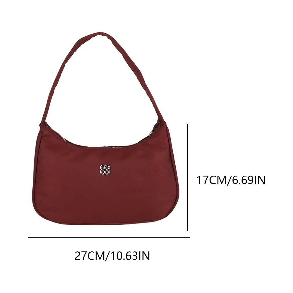 Women Stylish Armpit Bag Solid Color Simple Underarm Bag Fashion Shoulder Bag Elegant Shoulder Purse Party Vacation Bag