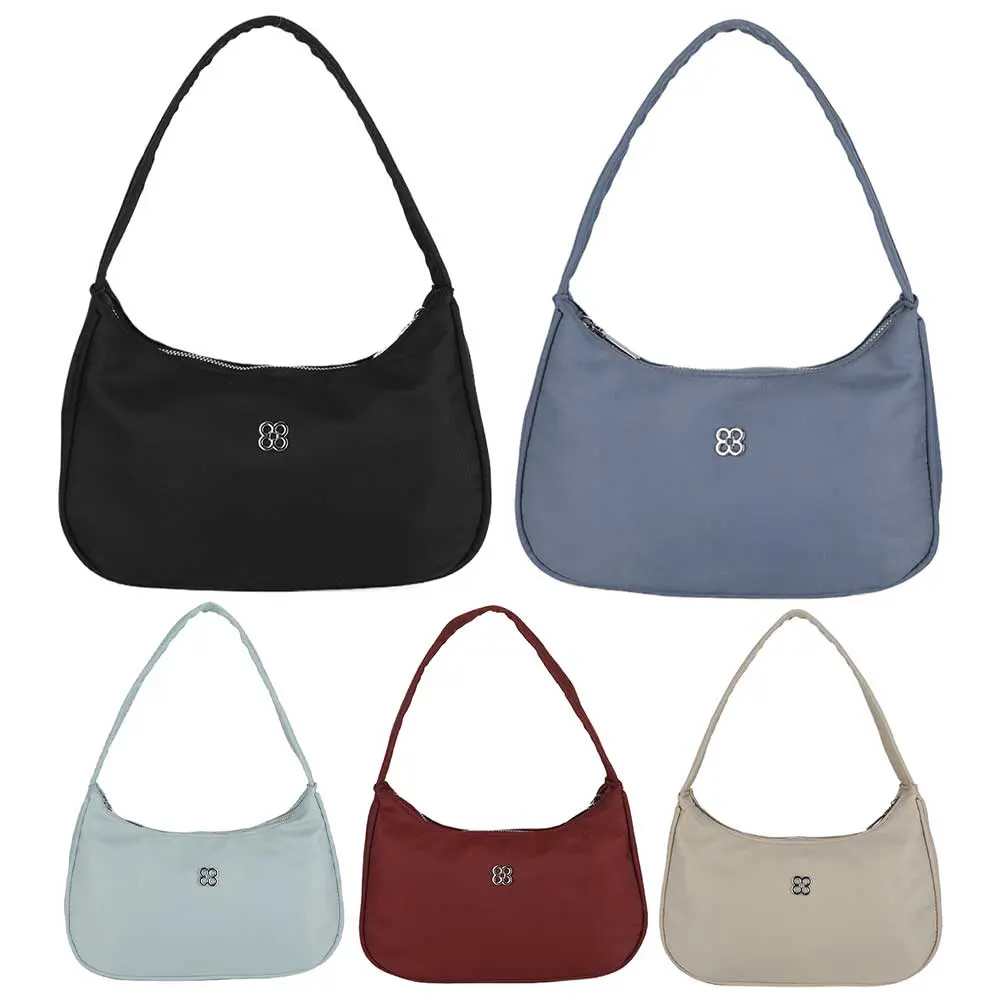 Women Stylish Armpit Bag Solid Color Simple Underarm Bag Fashion Shoulder Bag Elegant Shoulder Purse Party Vacation Bag