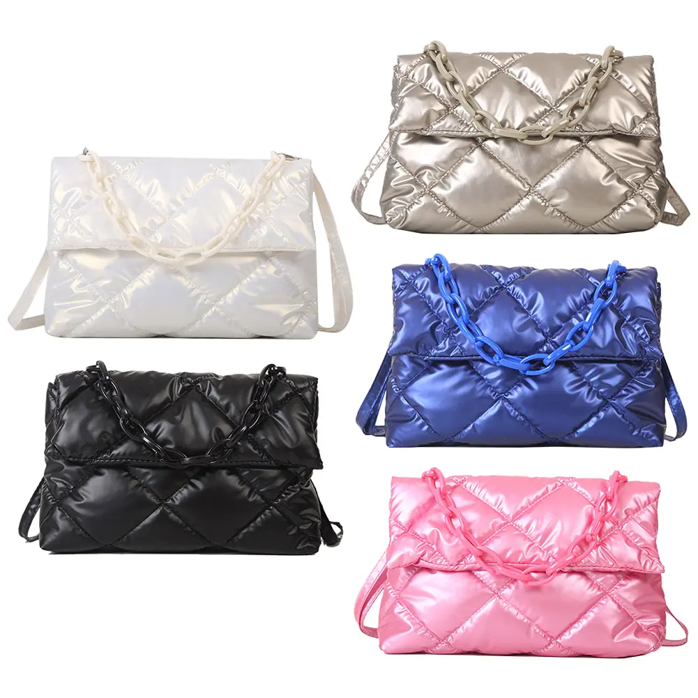 Women Shoulder Bag Luxury Designer Nylon Tote Bag Large Capacity Crossbody Bag Simple Female Commuter Handbag for Office Travel