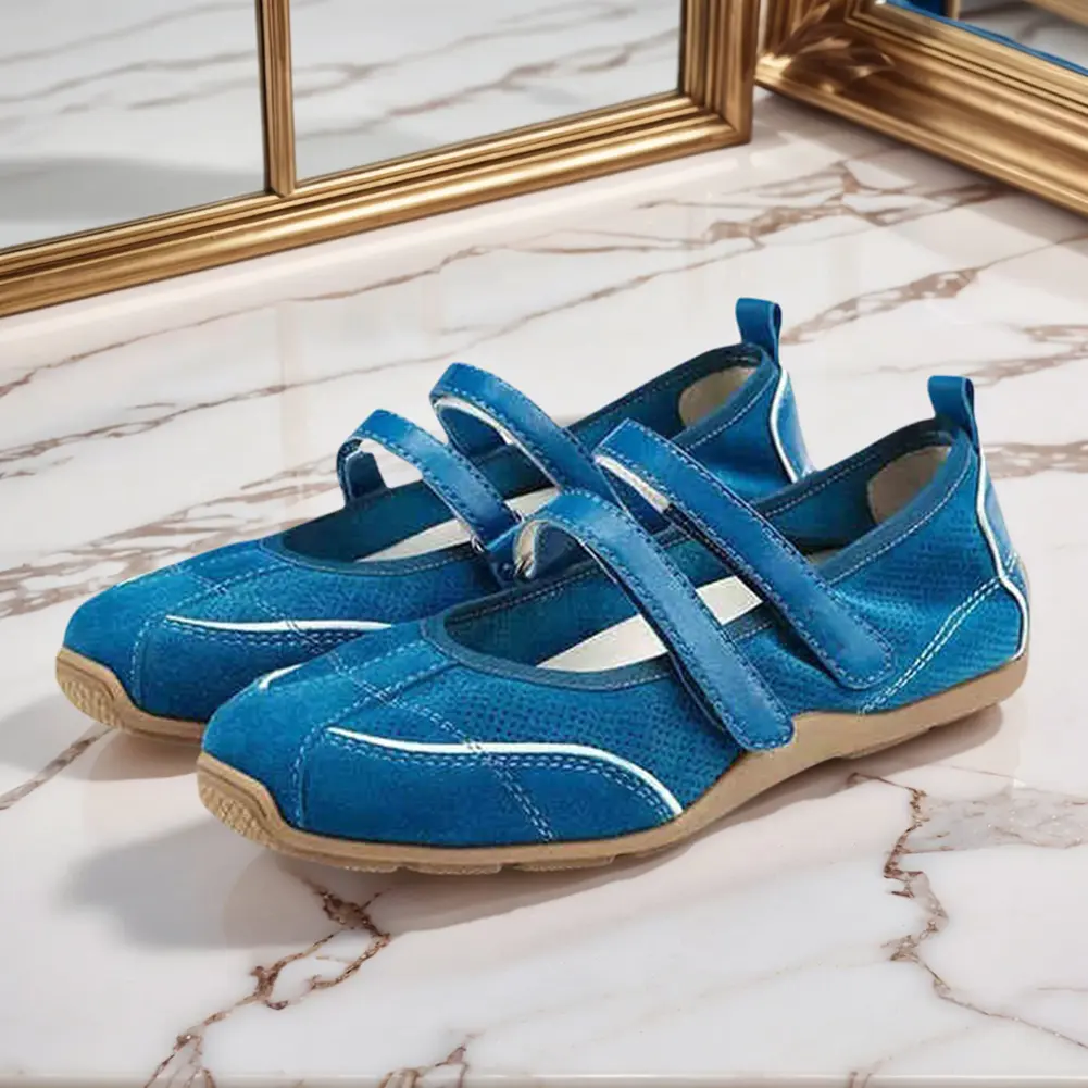 Women Casual Loafers Non Slip Shallow Shoes Comfortable Ballet Sneaker Shoes Soft Walking Flats for Summer Beach