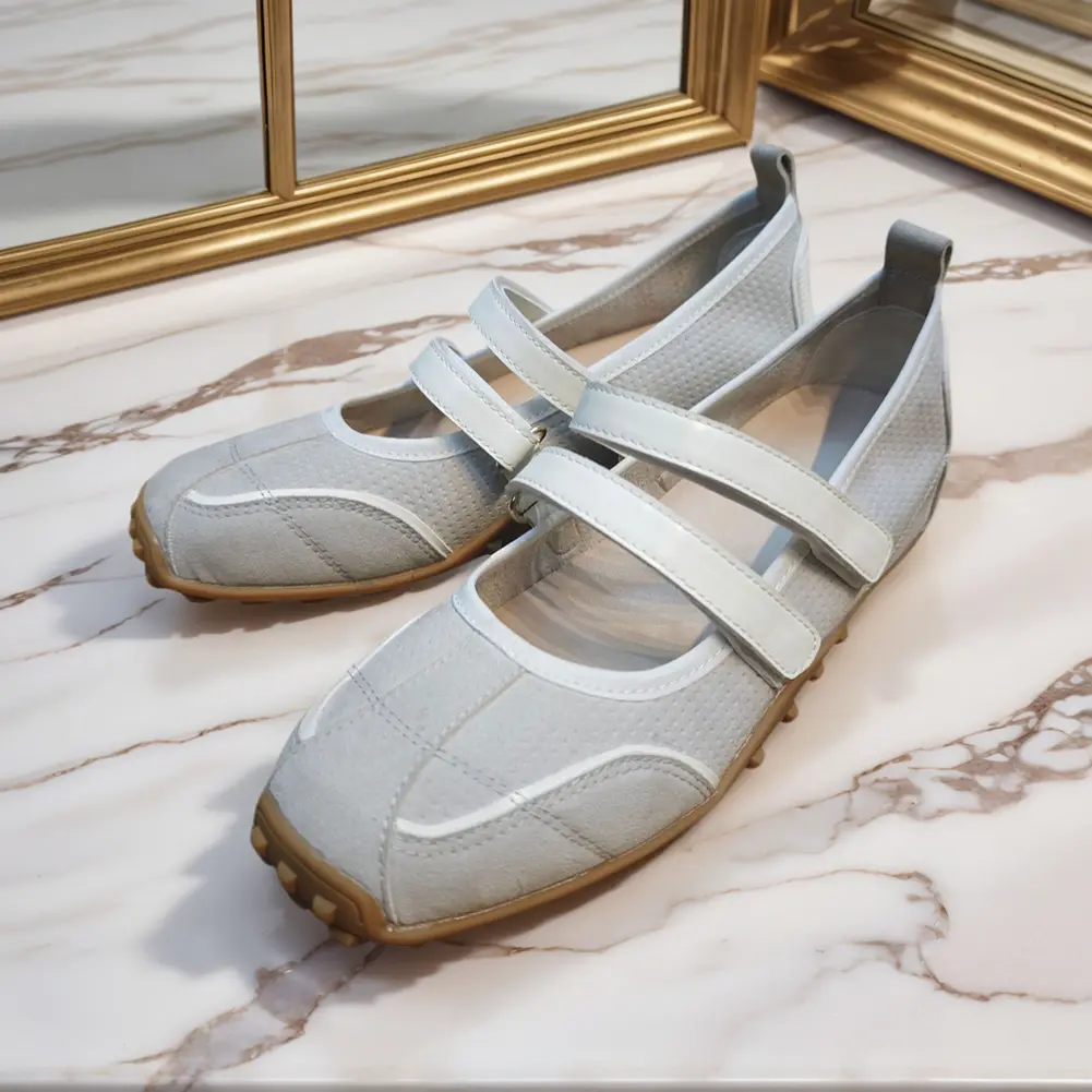 Women Casual Loafers Non Slip Shallow Shoes Comfortable Ballet Sneaker Shoes Soft Walking Flats for Summer Beach