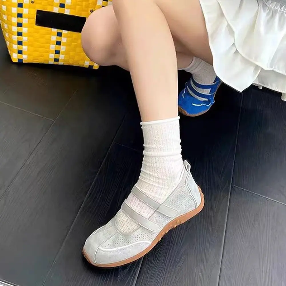 Women Casual Loafers Non Slip Shallow Shoes Comfortable Ballet Sneaker Shoes Soft Walking Flats for Summer Beach
