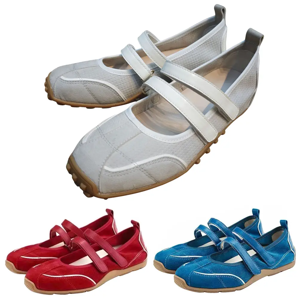Women Casual Loafers Non Slip Shallow Shoes Comfortable Ballet Sneaker Shoes Soft Walking Flats for Summer Beach