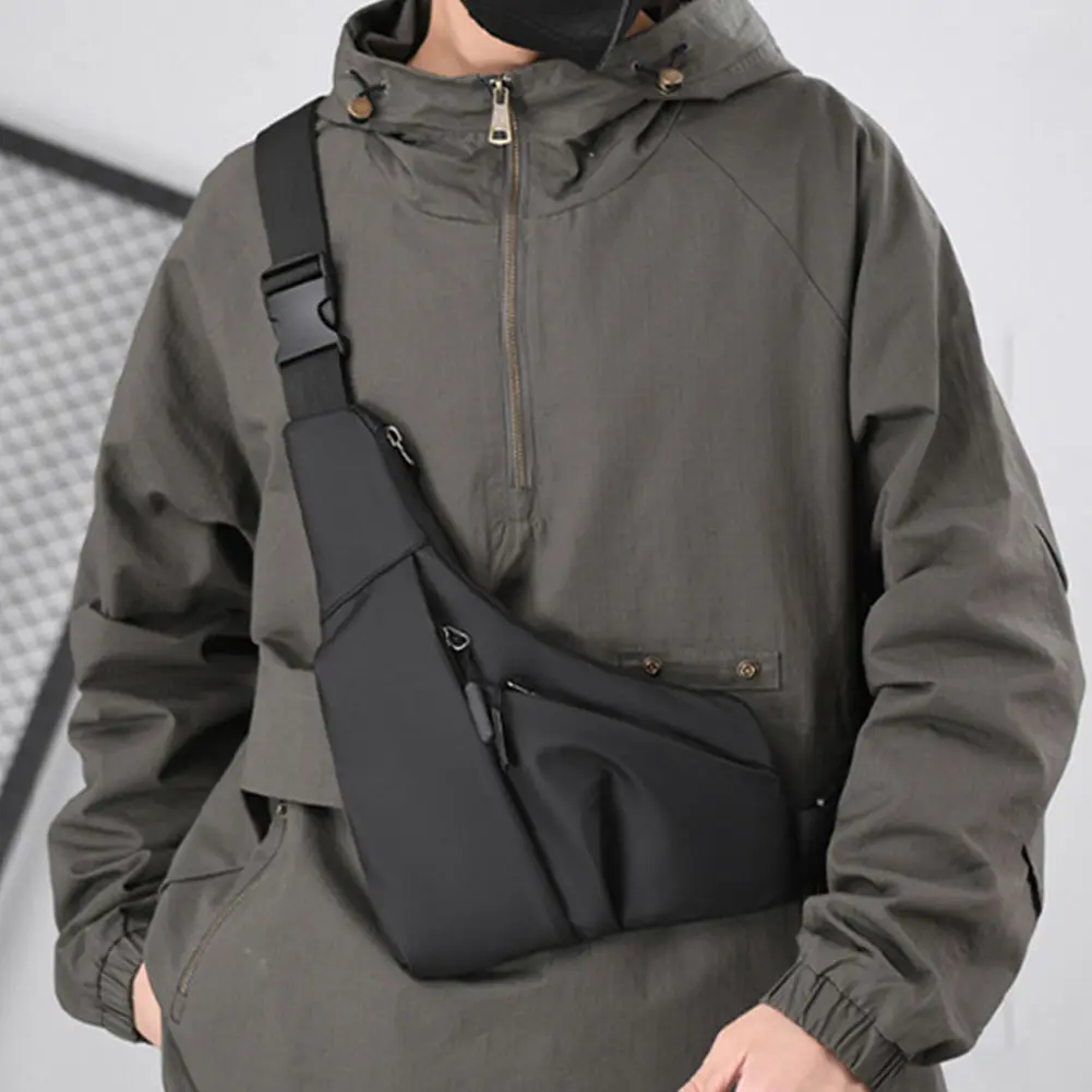 Anti Theft Travel Bag Small Waist Bag Adjustable Strap Multi-pocket Chest Bag Multi-pockets Crossbody Shoulder Bag for Women Men