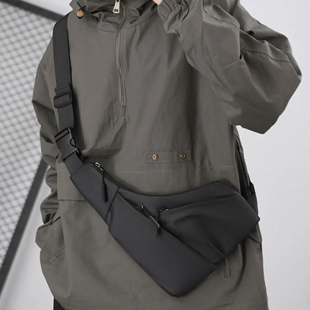 Anti Theft Travel Bag Small Waist Bag Adjustable Strap Multi-pocket Chest Bag Multi-pockets Crossbody Shoulder Bag for Women Men