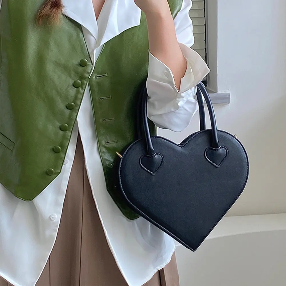 Shoulder Bag Leather Casual Shoulder Bag Small Tote Female Travel Underarm Top Handle Bag Outdoor Shopping Business