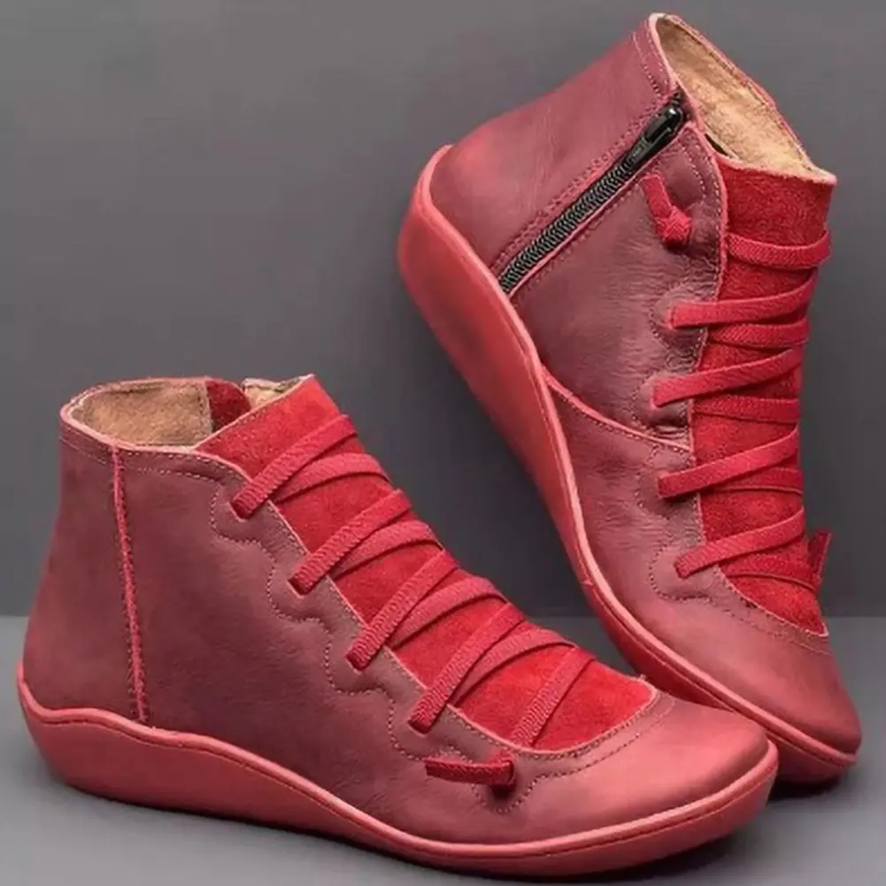 Women High Top Shoes Comfortable PU Leather Casual Sneakers Multifunction Platform Shoes Breathable for Outdoor Travel