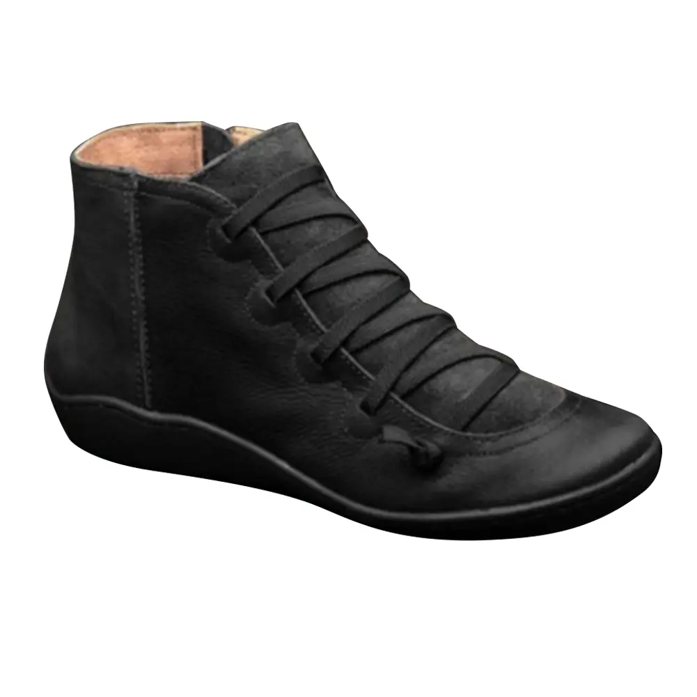 Women High Top Shoes Comfortable PU Leather Casual Sneakers Multifunction Platform Shoes Breathable for Outdoor Travel