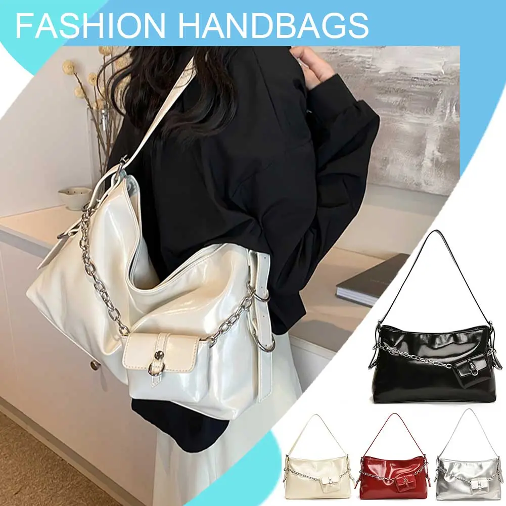 Ladies Trendy Shoulder Bag PU Leather Hobo Bag with Purse Crossbody Bag Large Capacity for Women