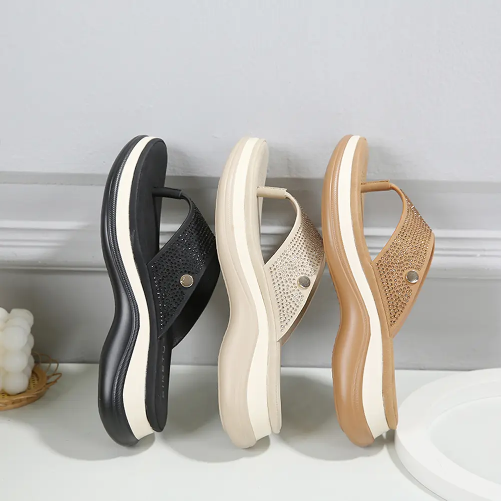 Women Flip Flops Thong Sandals Anti-Slip Comfortable Slippers Lightweight Clip Toe Beach Shoes for Spring Summer