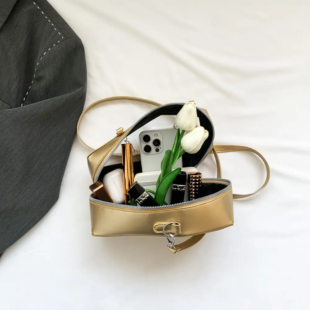 Women Crossbody Bag Creative PVC PU Shoulder Bag Coffin Shape Tote Bag Transparent Underarm Bag Make Up Cosmetic Bag Shopper Bag