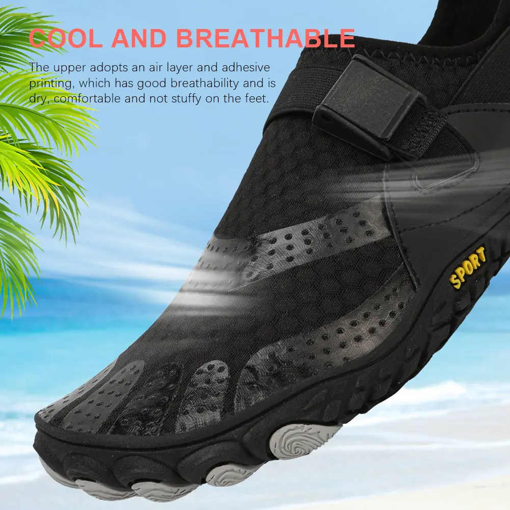 Men Women Beach Aqua Shoes Quick Dry Barefoot Aqua Shoes Size 36-45 River Sea Aqua Shoes Sneakers for Water Sports Outdoor Beach