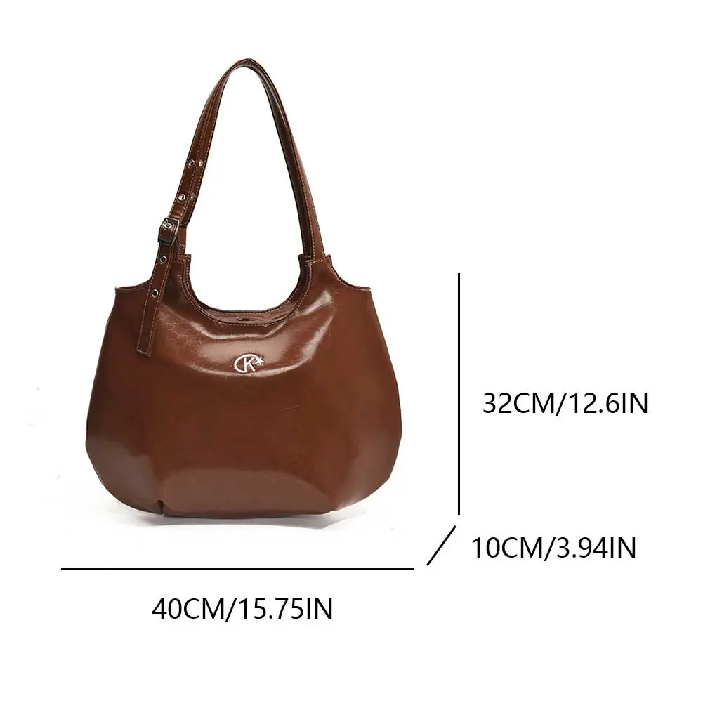 Tote Bag for Women Adjustable Strap Handbag PU Leather Solid Underarm Bag Satchel Purse for Work Travel