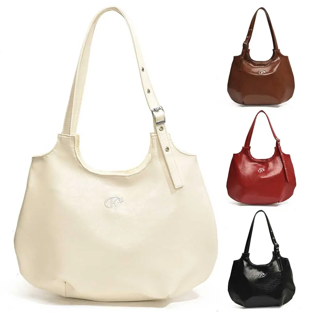 Tote Bag for Women Adjustable Strap Handbag PU Leather Solid Underarm Bag Satchel Purse for Work Travel