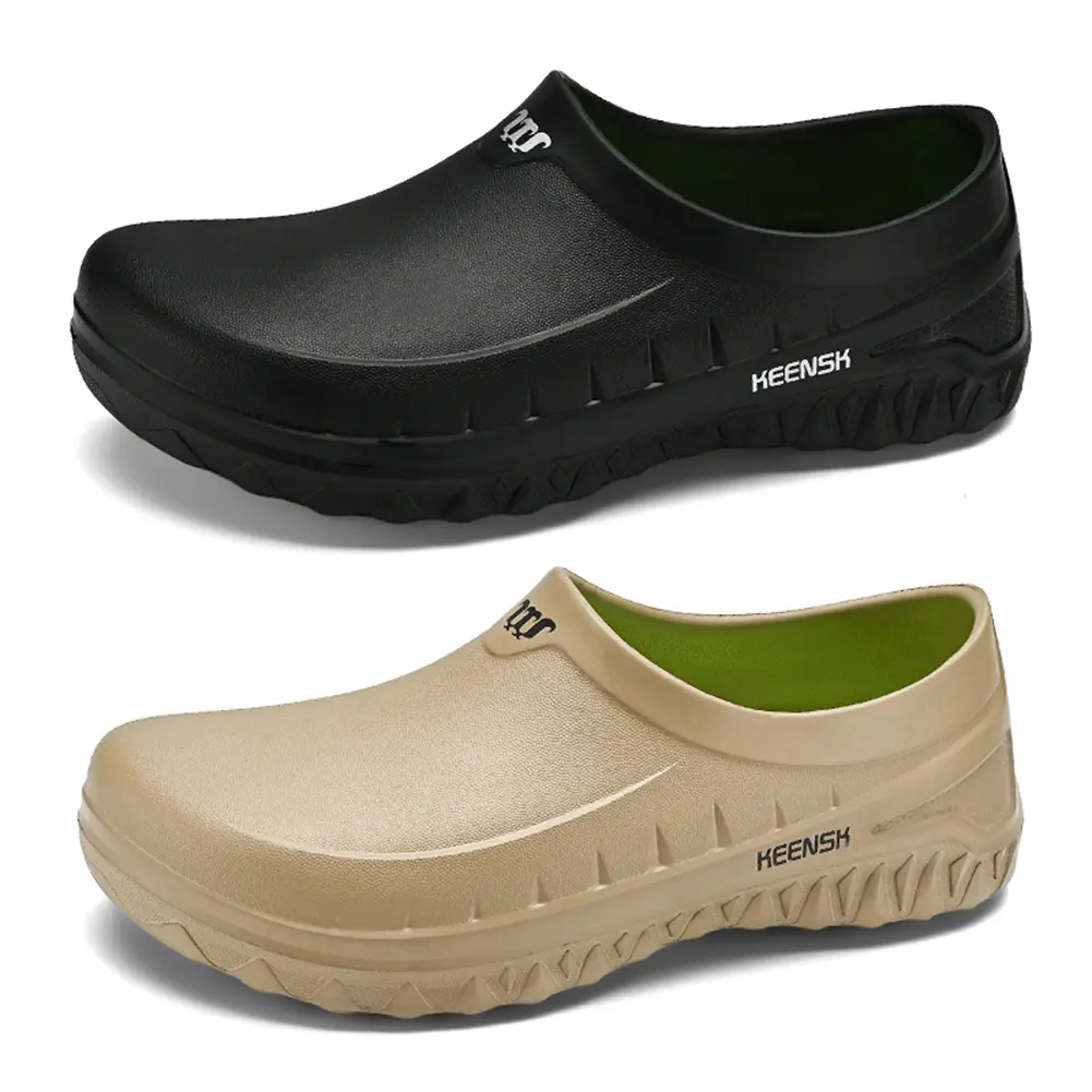 EVA Chef Shoes Lightweight Work Shoes Breathable Outdoor Safety Shoes Waterproof Nursing Shoes Oil-proof for Hotel Restaurant