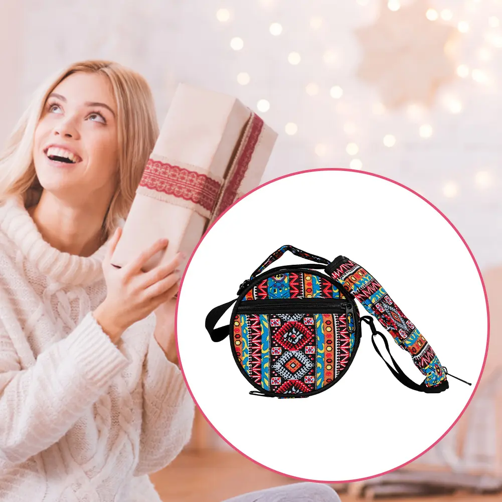 6.5 Inch Steel Tongue Drum Bag with Shoulder Strap Ethereal Drum Storsge Bag Handpan Drum Carry Bag for Drum Protection