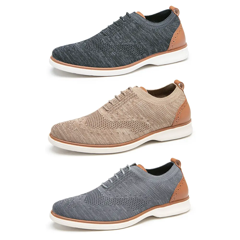 Men Casual Mesh Loafers Sports Shoes Anti Slip Lightweight Knitted Loafers Breathable Tennis Sneakers for Walking Jogging
