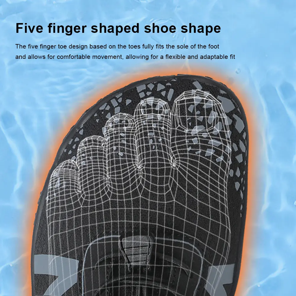 Water Shoes Barefoot Beach Sandals Breathable Upstream Aqua Shoes Qiuck Drying Lightweight Hiking Shoes Beach Swimming Footwear