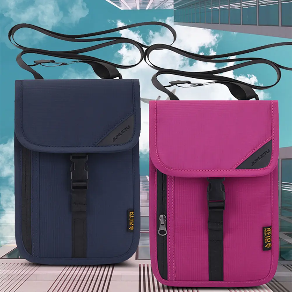 Nylon Passport Wallets Breathable RFID ID Credit Card Waterproof Anti-theft Document Storage Passport Holder Bags