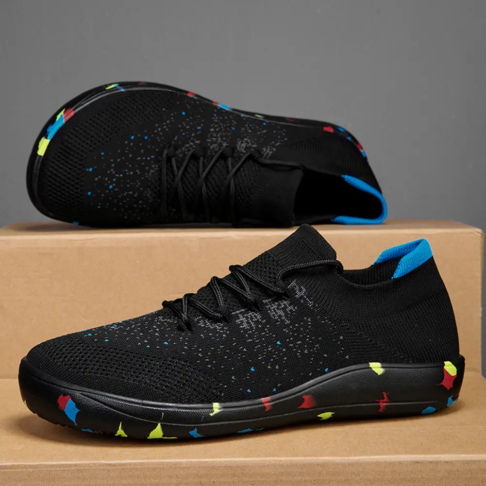 Walking Shoes for Men Comfortable Barefoot Sneakers Lightweight Running Shoes Gym Sneakers for Hiking Outdoor Workout Training