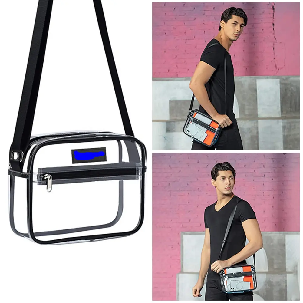 Women Waist Packs Women Clear Transparent Belt Bag Zipper Small Phone Chest Bag