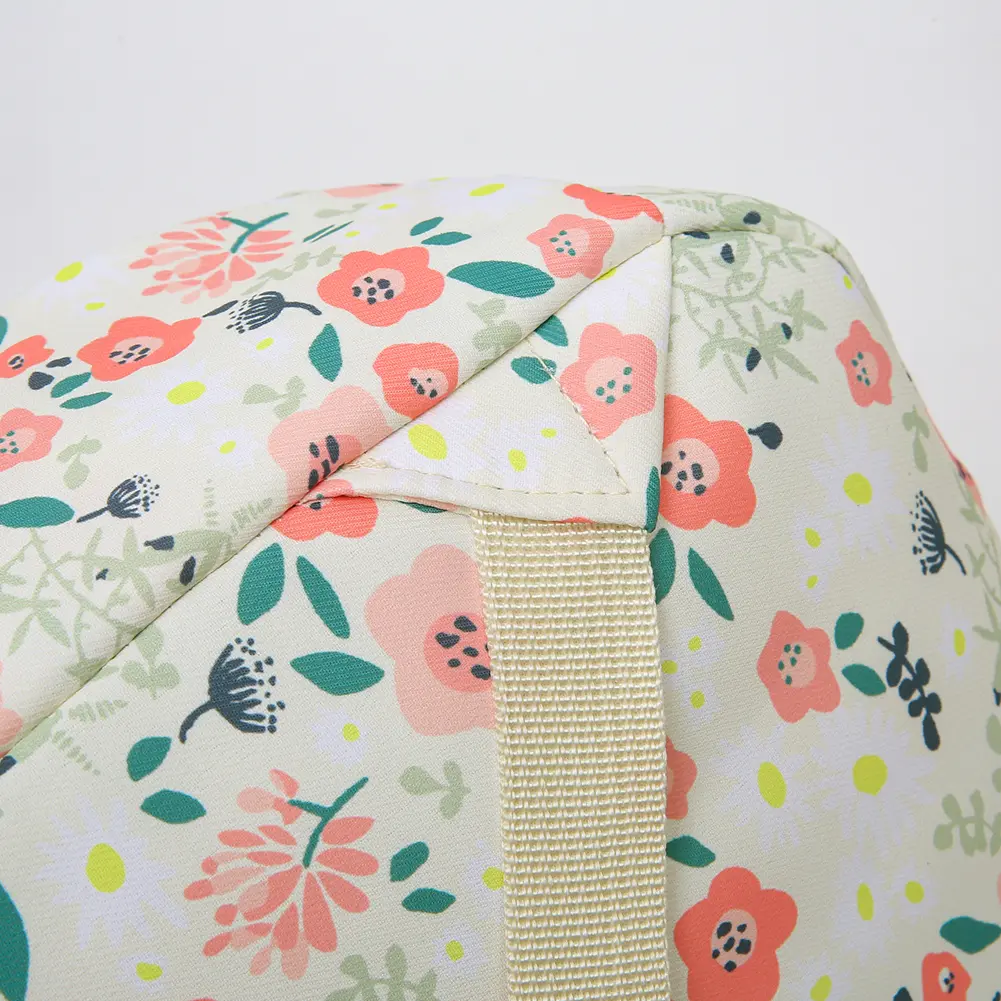 3Pcs Floral Backpack Set Primary Students Backpack with Lunch Bag & Pen Case School Bookbag Set Large Capacity Travel Daypack