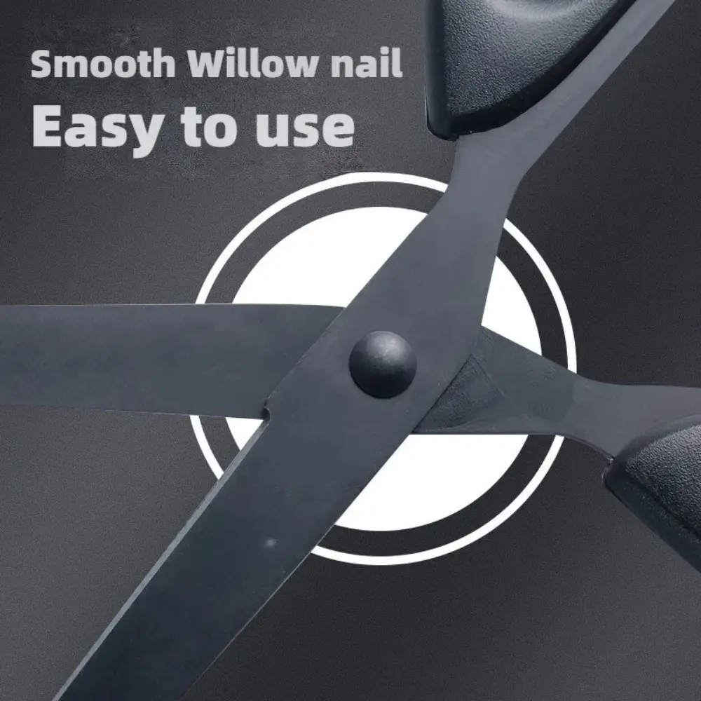160mm Black Blade Scissors Wear-resistant Stainless Steel Blade Not Easy to Glue Household Manual Life Durable Scissors