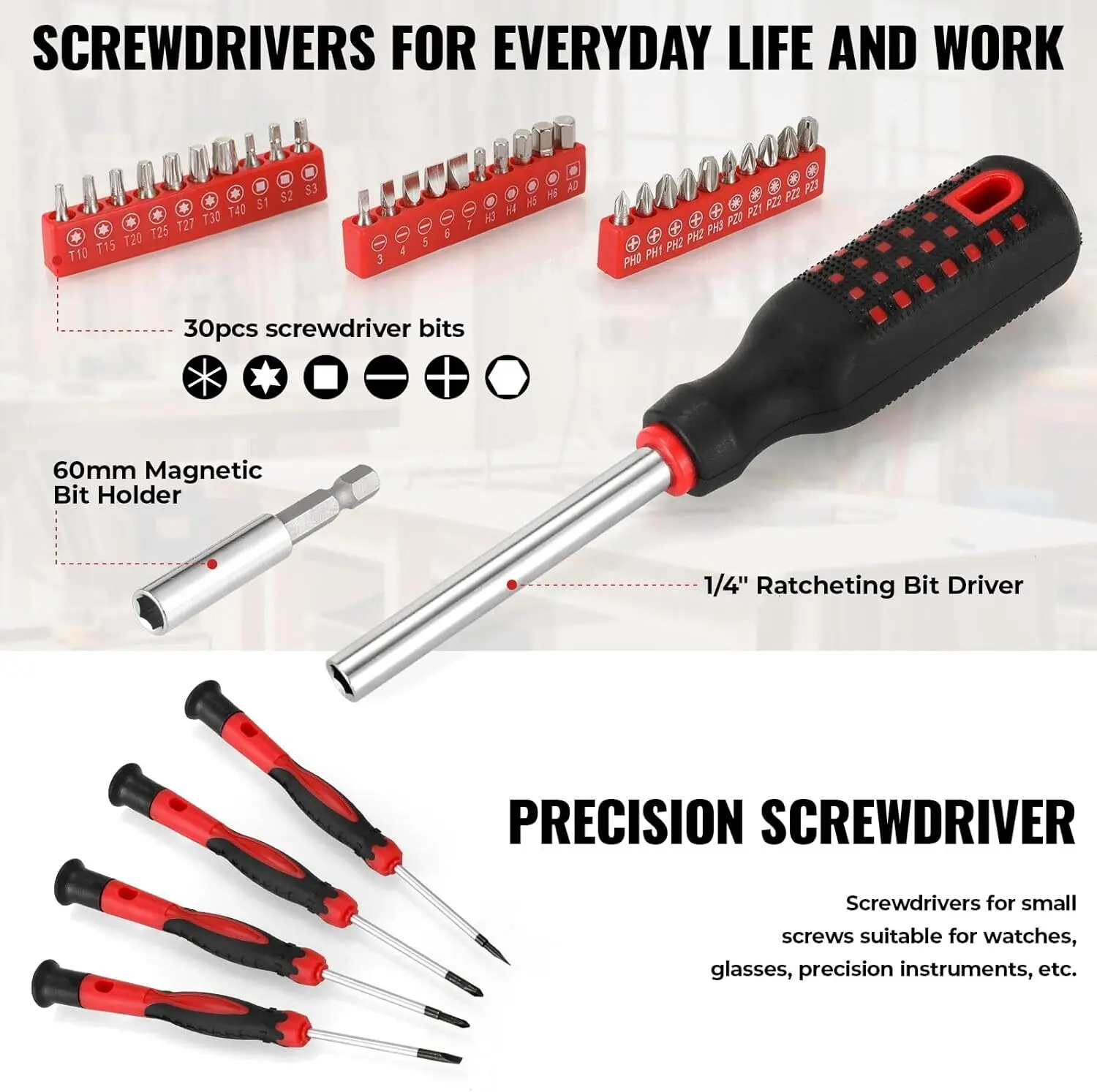 218-Piece Household Tool Kit Auto Repair Tool Set Tool Kits Homeowner Plier, Screwdriver Set Socket Kit and Toolbox Storage Case