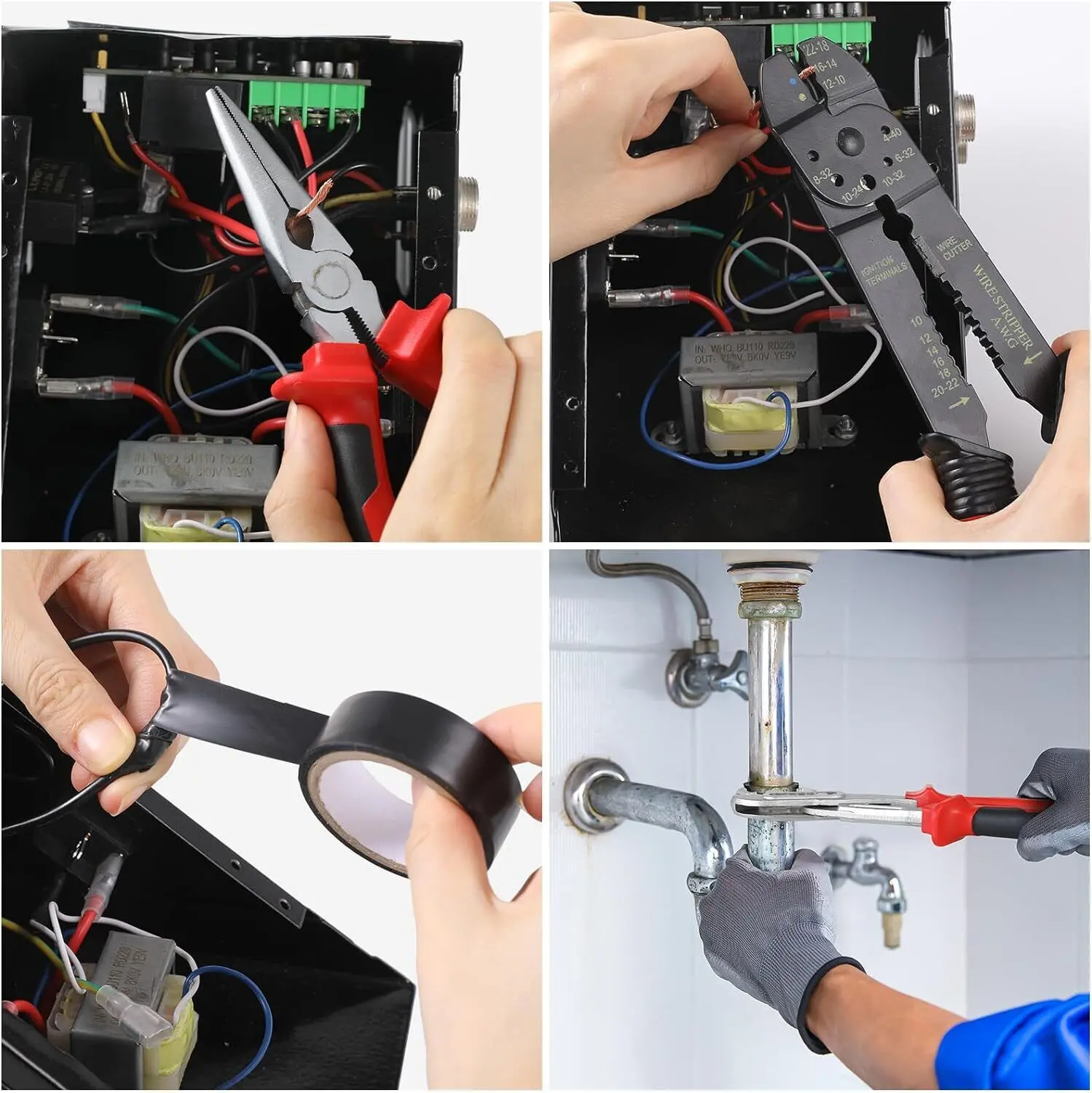 218-Piece Household Tool Kit Auto Repair Tool Set Tool Kits Homeowner Plier, Screwdriver Set Socket Kit and Toolbox Storage Case