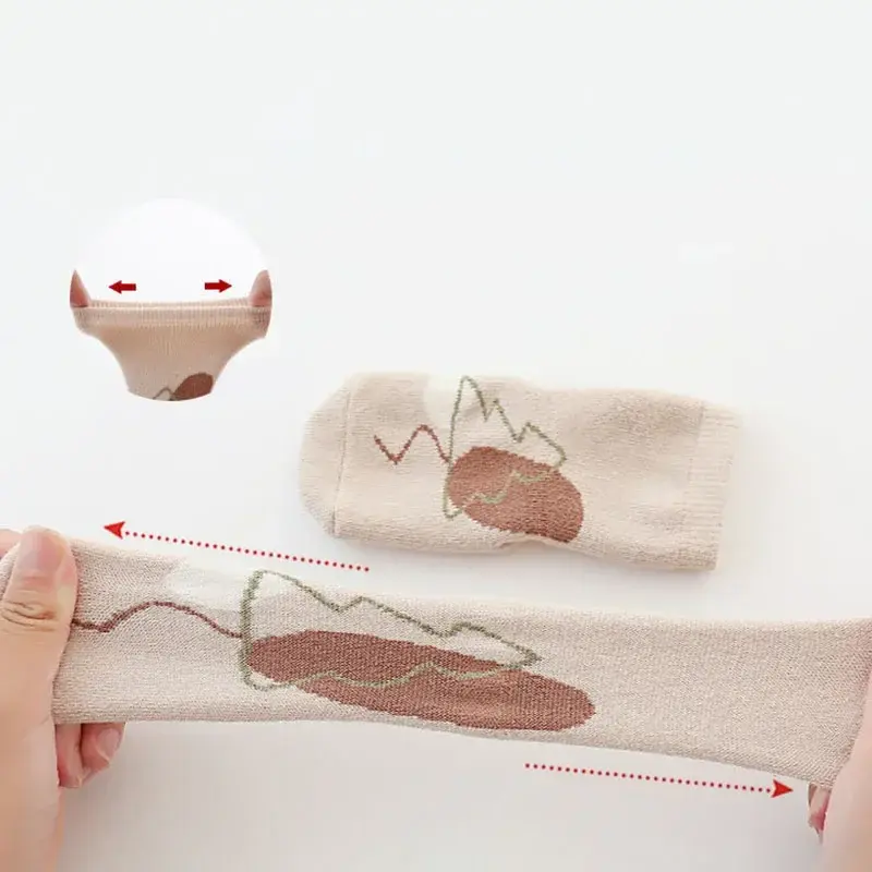 2025 Autumn Winter New Baby Floor Socks Cute Cartoon Anti-Slip Dots for Indoor Toddlers Learning to Walk Mid-Calf Warm Socks