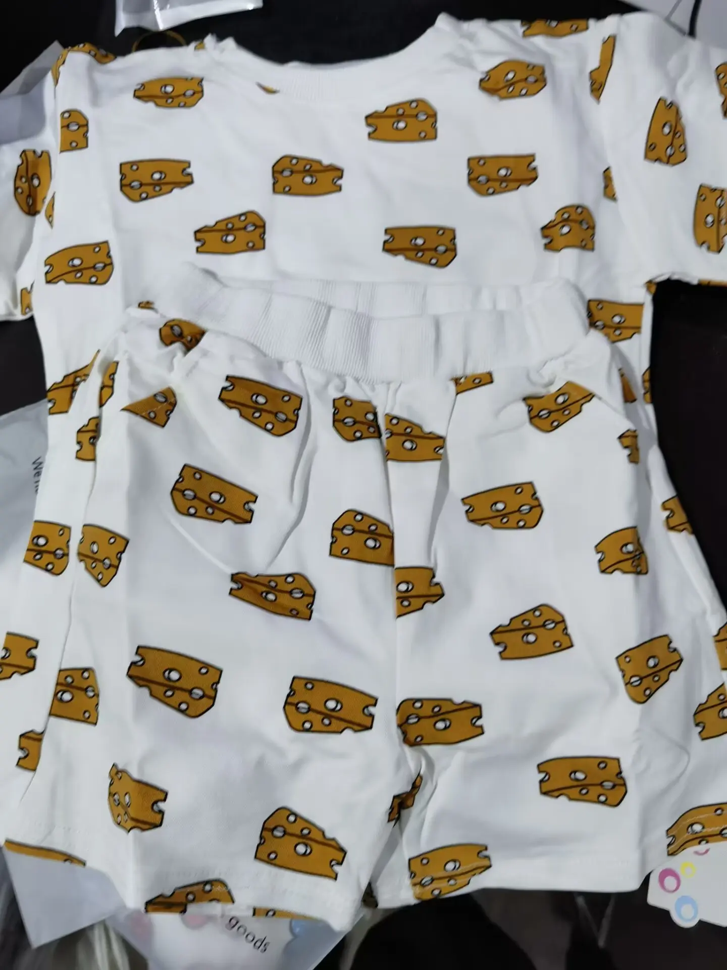 0-6 Age Boys And Girls Short Sleeve Casual Tracksuit Children Clothing Summer Thin Loose Leisure Wear Home Clothes Two-piece